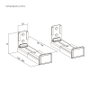 Aisens Soporte Universal de Pared para Barra de Sonido Negro SPK02U-191